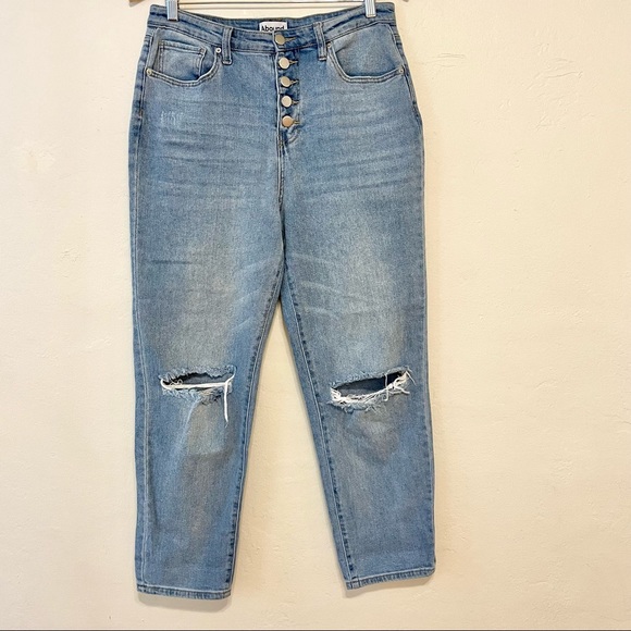 Abound High Waist Button Fly Mom Jeans, sz 29 - Picture 2 of 13